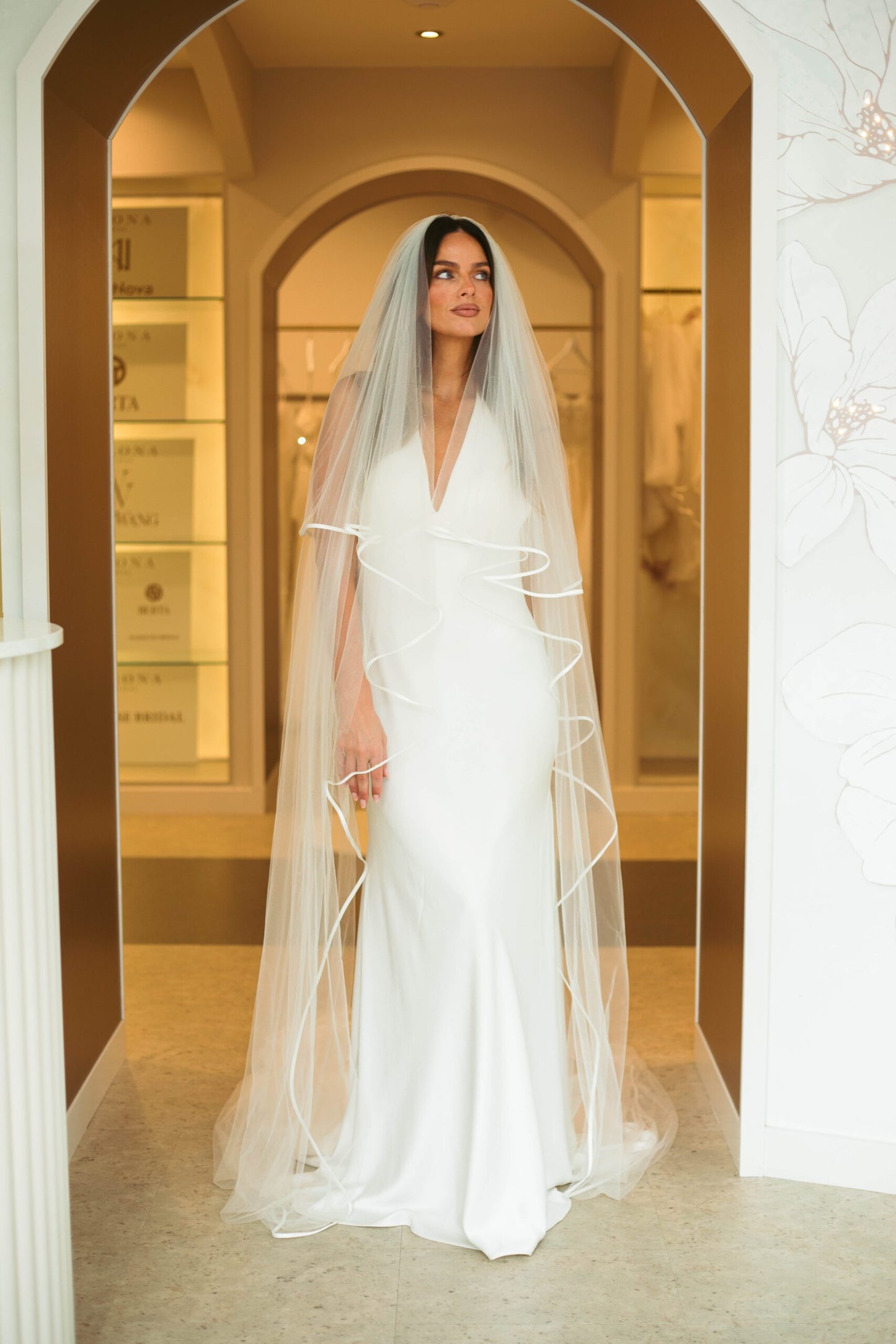 Satin Trim Veil